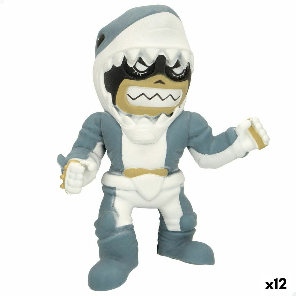 Sammelfigur Eolo Super Masked Jaw Boy Elastisch 14 x 16 x 8,5 cm (12 Stück)