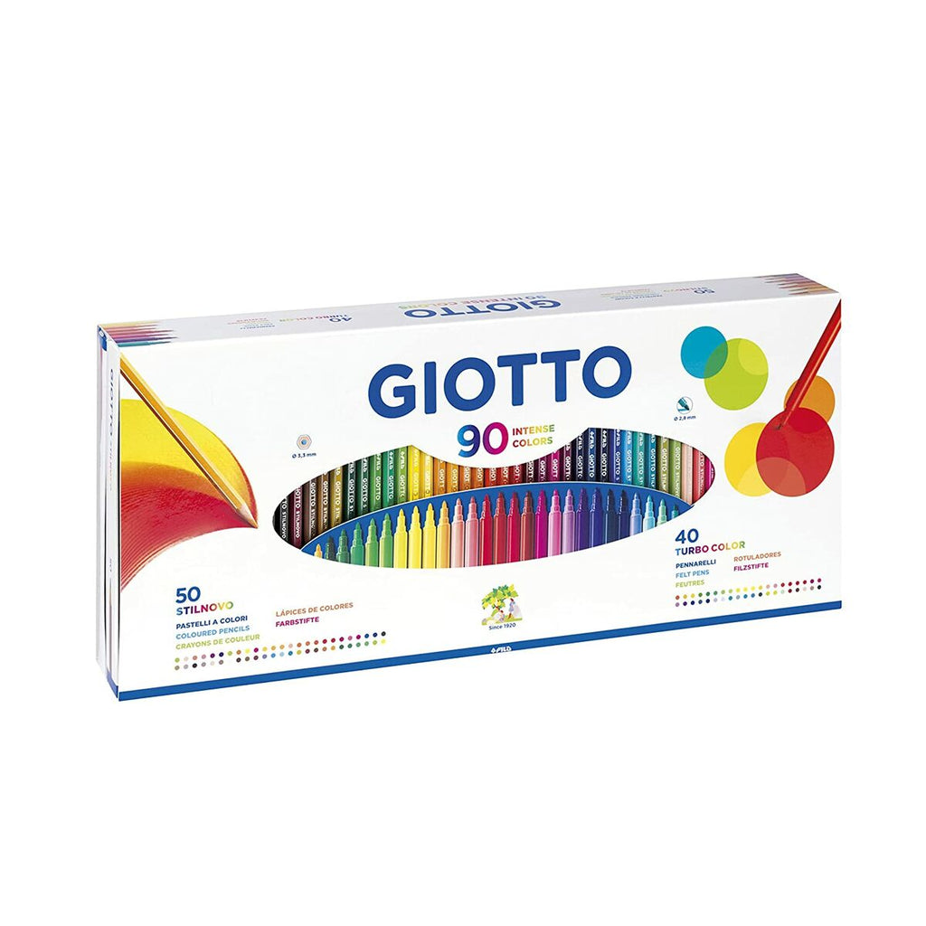 Satz GIOTTO Stilnovo Turbo Color Buntstifte Filzstifte Bunt (90 Stücke)