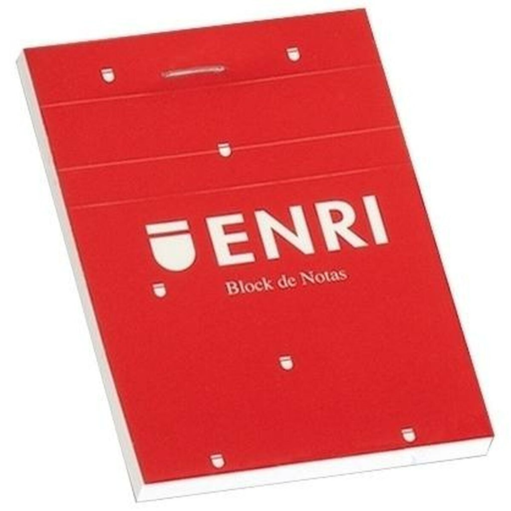 Schein Notizblock ENRI Rot A4 80 Bettlaken 4 mm (5 Stück)