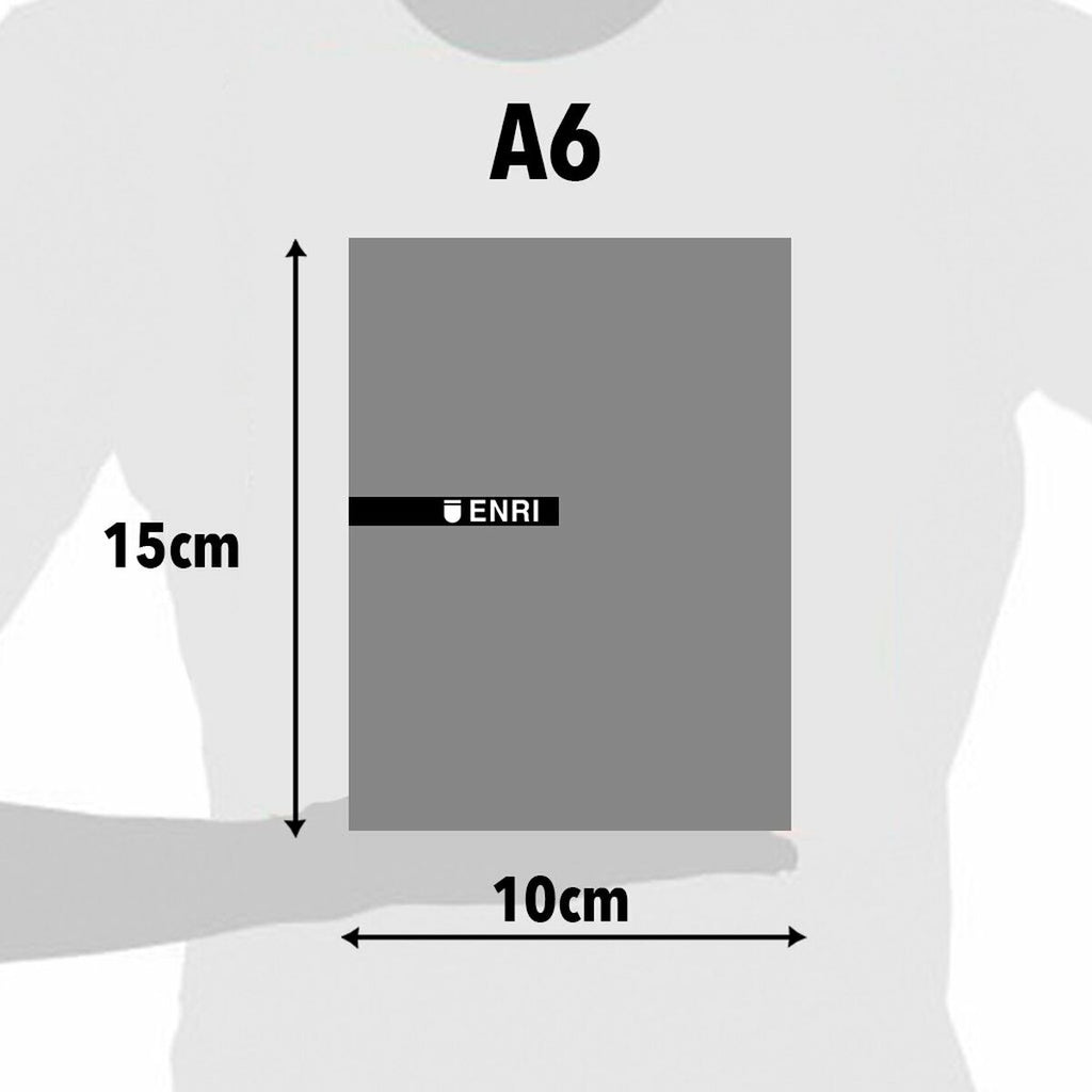 Schein Notizblock ENRI Weiß A6 80 Blatt 4 mm (10 Stück)