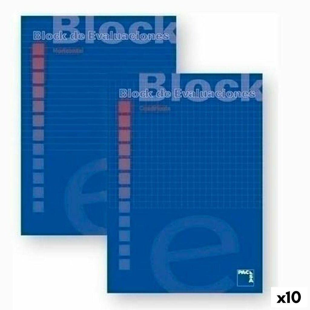 Schein Notizblock Pacsa Blau A4 50 Bettlaken (10 Stück)