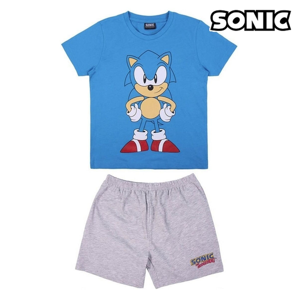 Schlafanzug Für Kinder Sonic Blau