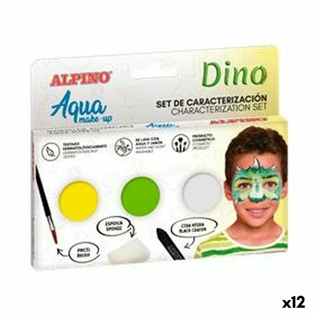 Schminkset für Kinder Alpino Dino Zum Wasser (12 Stück)