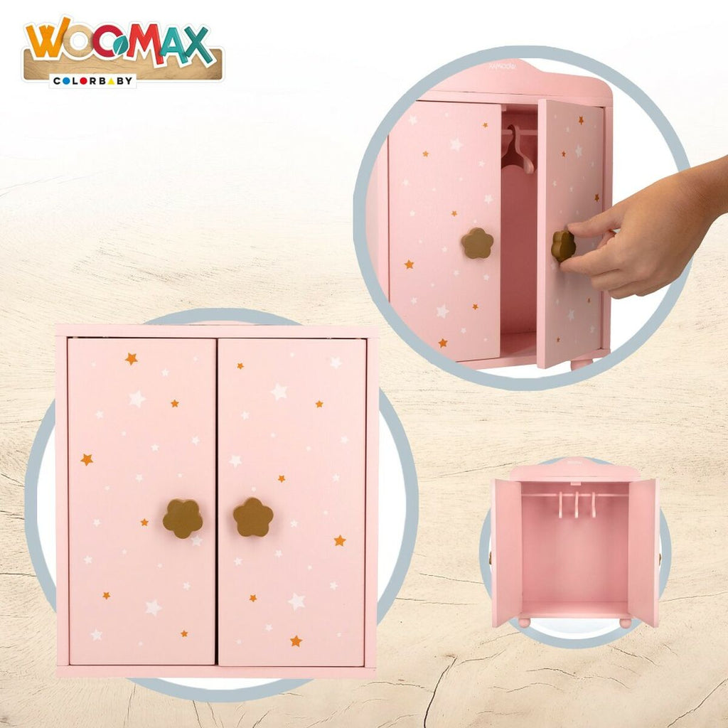 Schrank Woomax Puppen Rosa