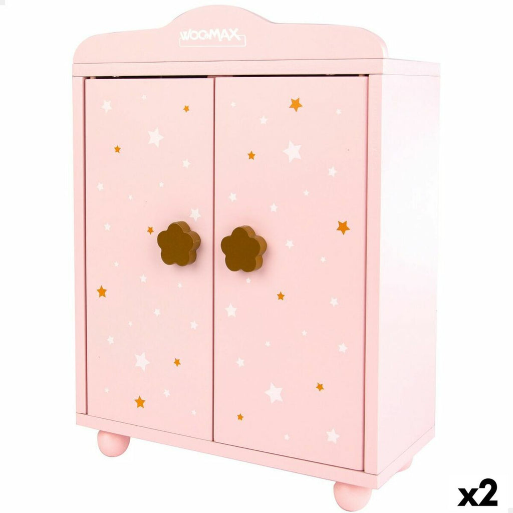 Schrank Woomax Puppen Rosa