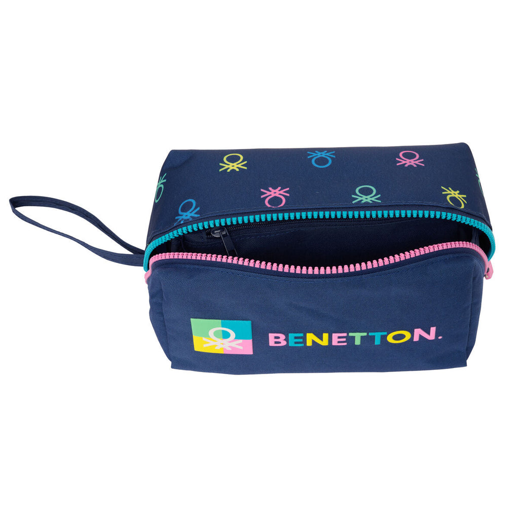 Schulmäppchen Benetton Cool Marineblau 22 x 10 x 10 cm