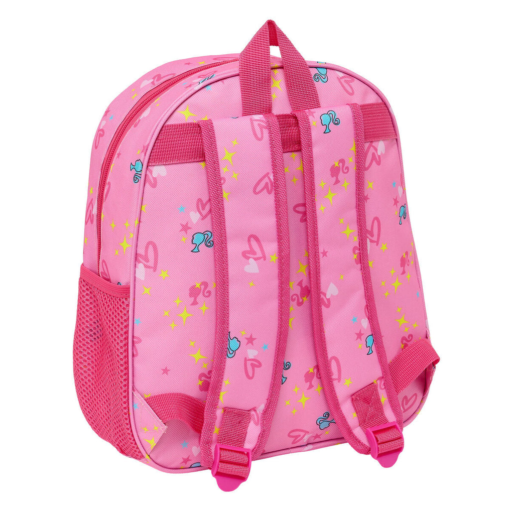 Schulrucksack 3D Barbie Rosa Pink 27 x 33 x 10 cm