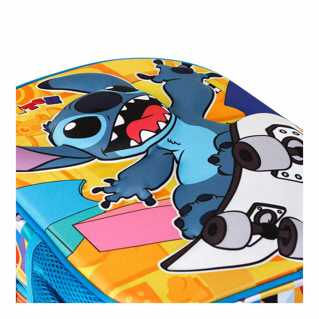 Schulrucksack 3D Lilo & Stitch Karactermania Blau 26 x 11 x 31 cm