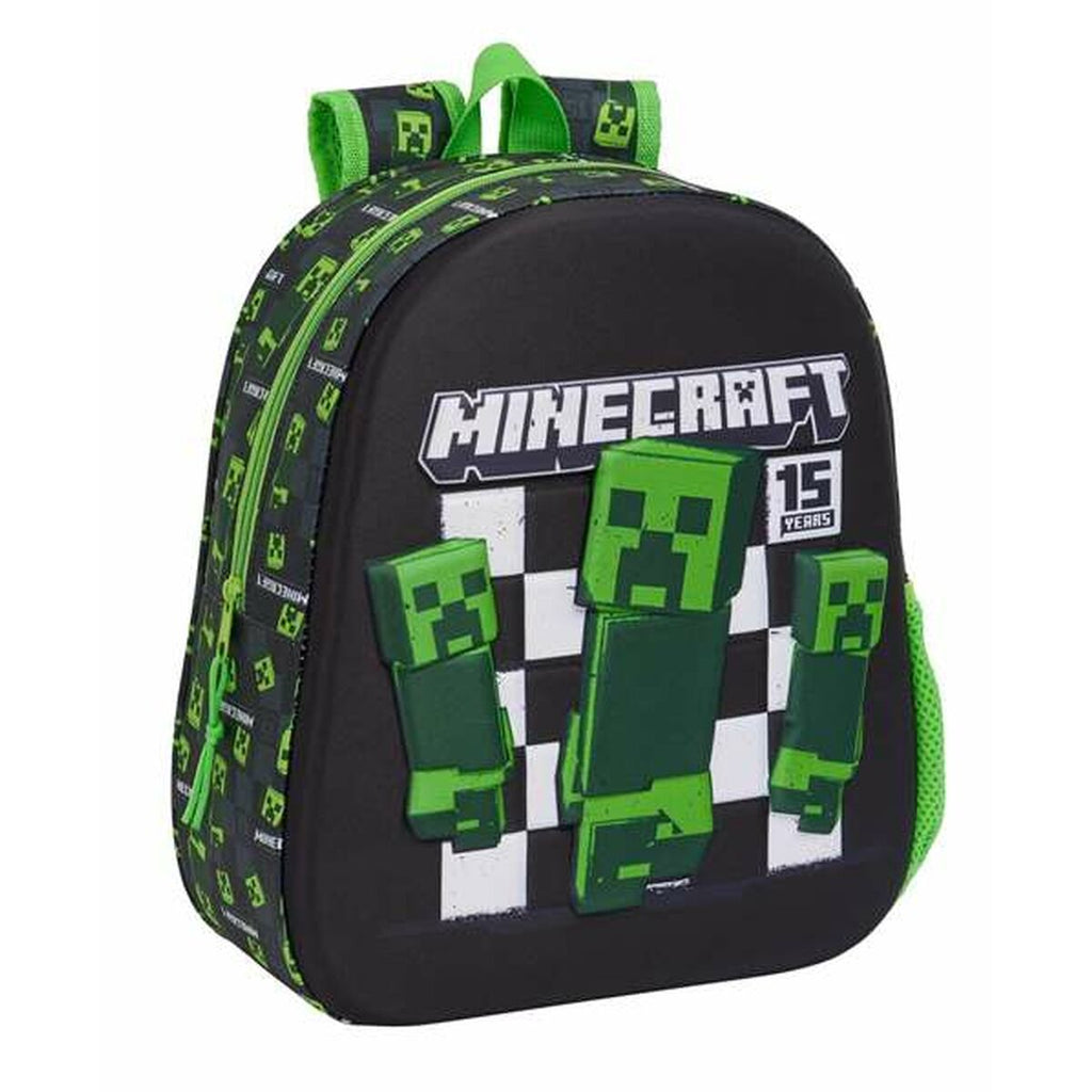 Schulrucksack 3D Minecraft 27 x 33 x 10 cm