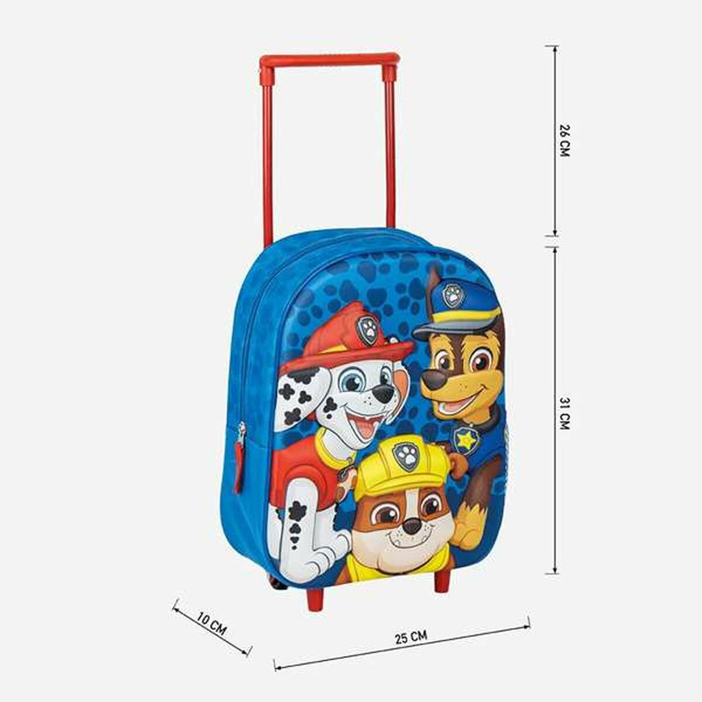 Schulrucksack 3D mit Rädern The Paw Patrol