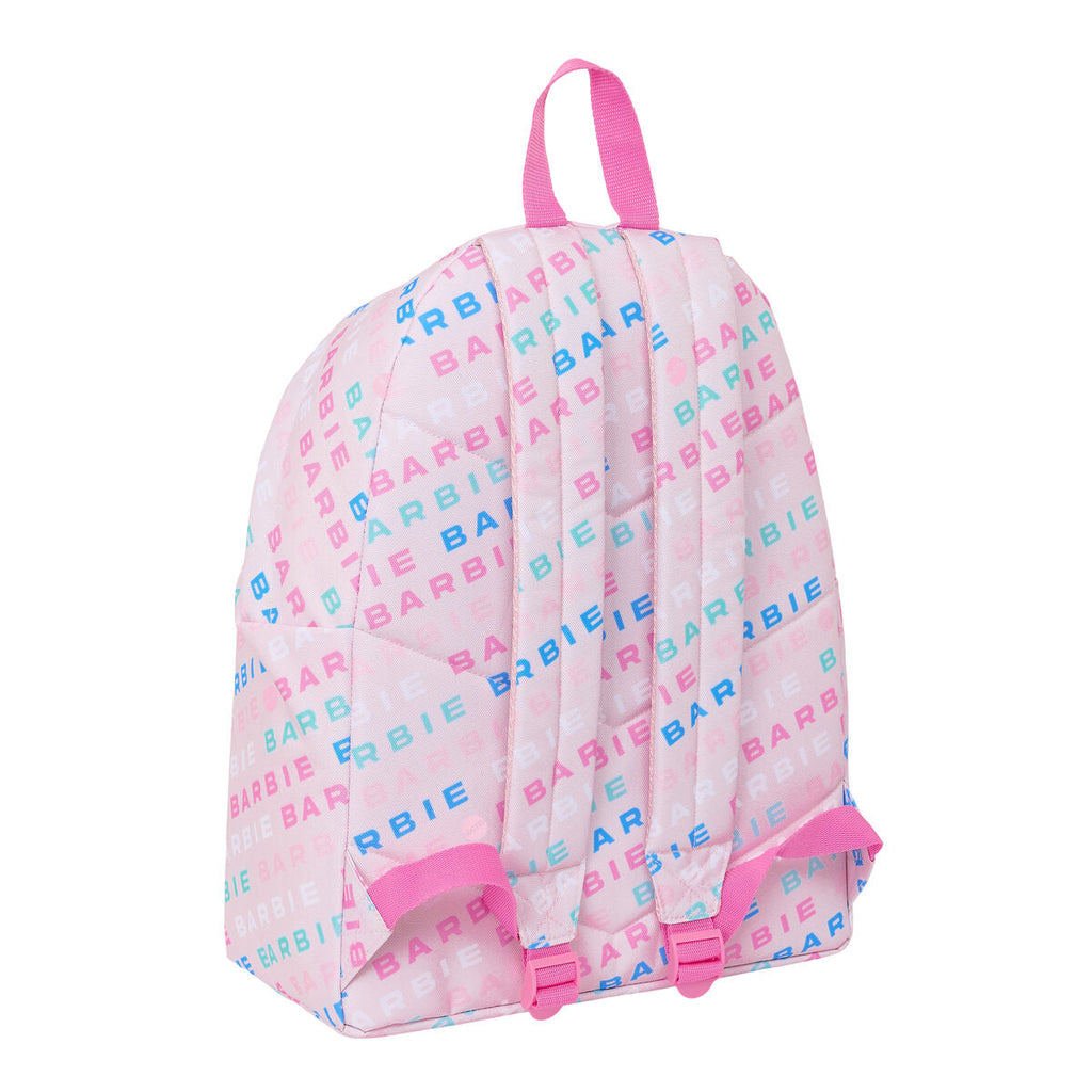 Schulrucksack Barbie Logomania Hellrosa 33 x 42 x 15 cm