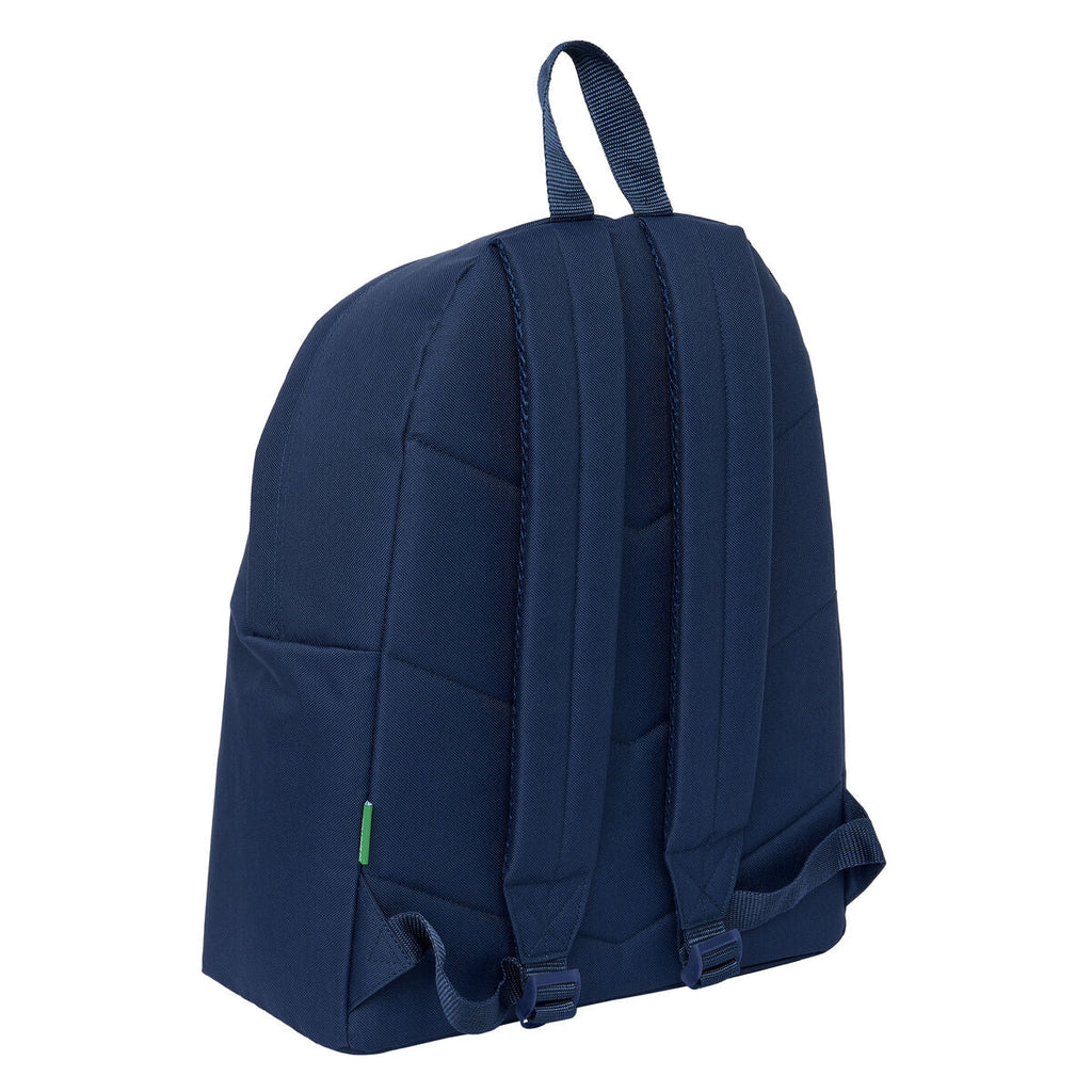 Schulrucksack Benetton Italy Marineblau 33 x 42 x 15 cm