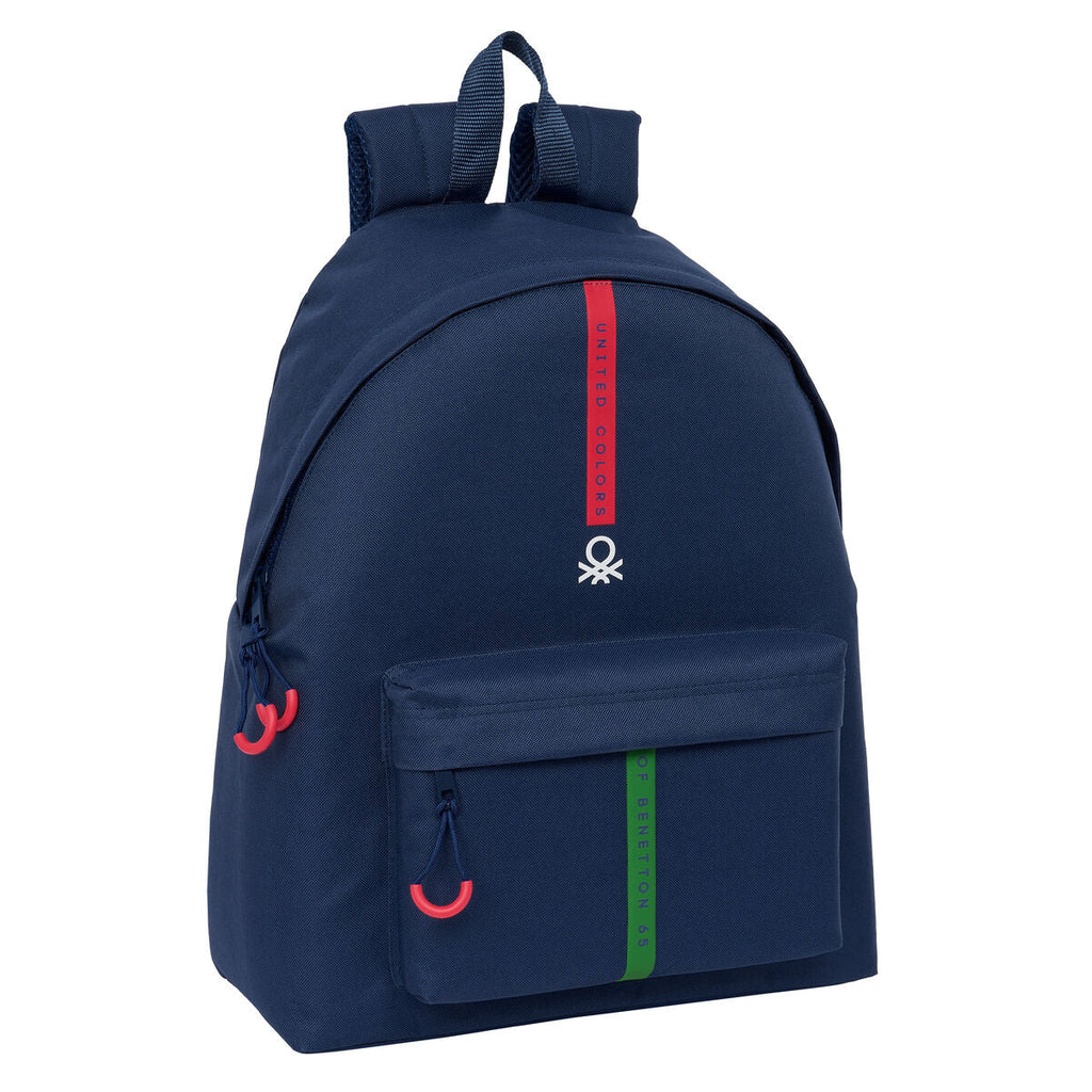 Schulrucksack Benetton Italy Marineblau 33 x 42 x 15 cm