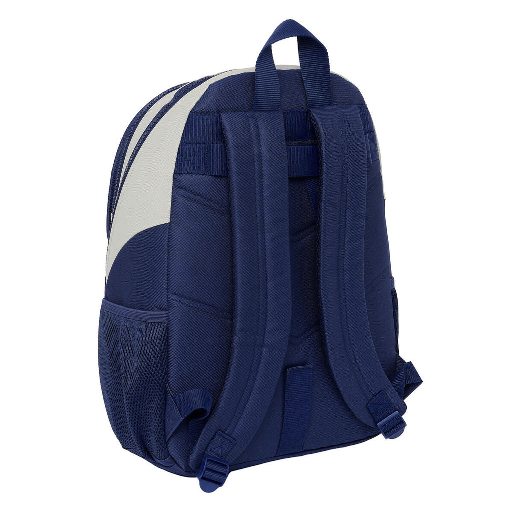 Schulrucksack Benetton Varsity Grau Marineblau 32 x 44 x 16 cm