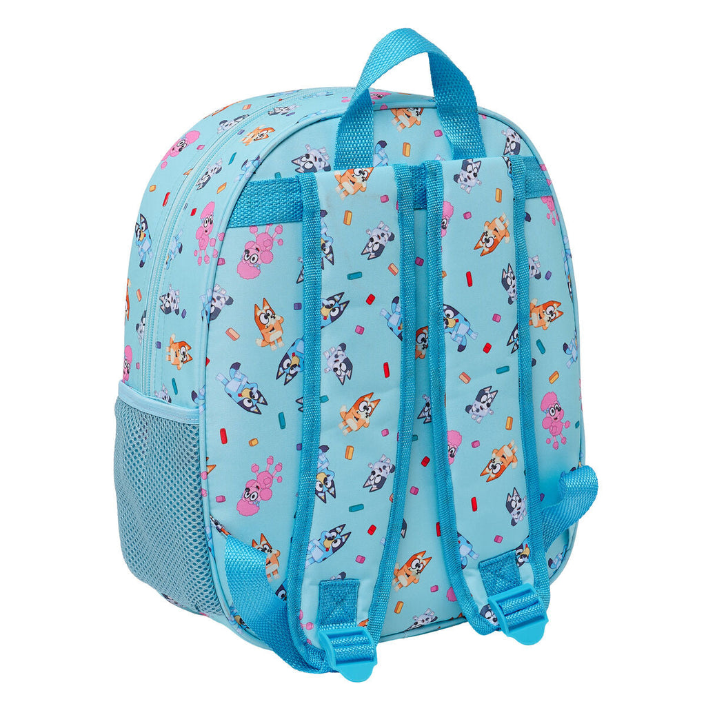 Schulrucksack Bluey Himmelsblau 27 x 33 x 10 cm