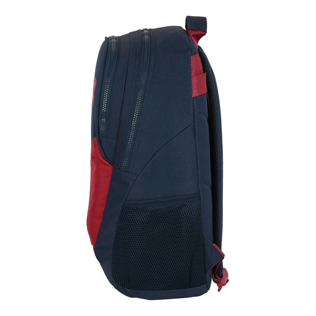 Schulrucksack F.C. Barcelona Blau Granatrot (32 x 44 x 16 cm)