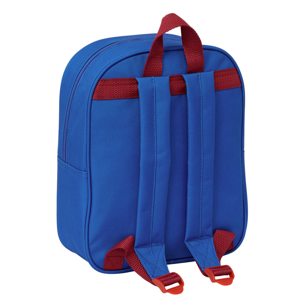 Schulrucksack F.C. Barcelona Marineblau 22 x 27 x 10 cm 3D