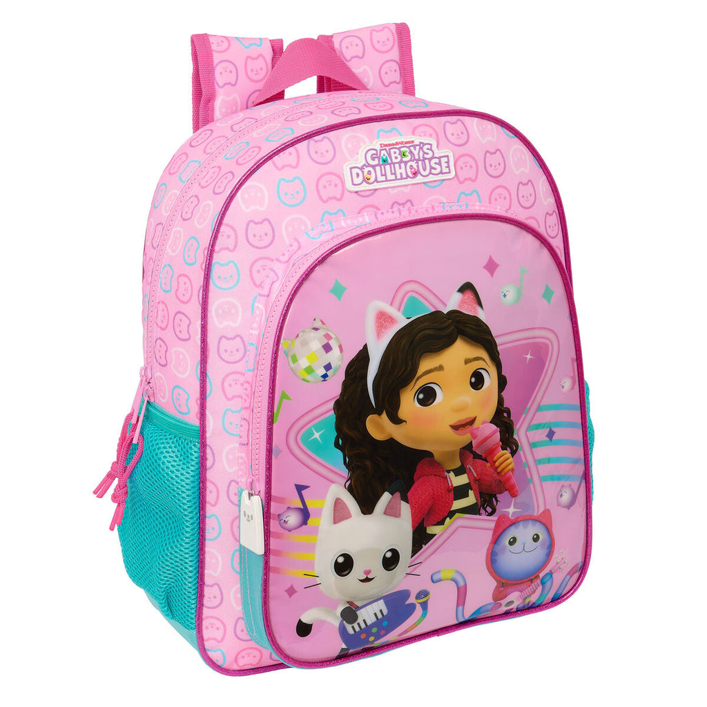 Schulrucksack Gabby's Dollhouse Party Rosa 26 x 34 x 11 cm