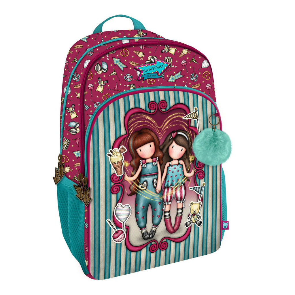 Schulrucksack Gorjuss Fireworks Granatrot (29 x 45 x 17 cm)