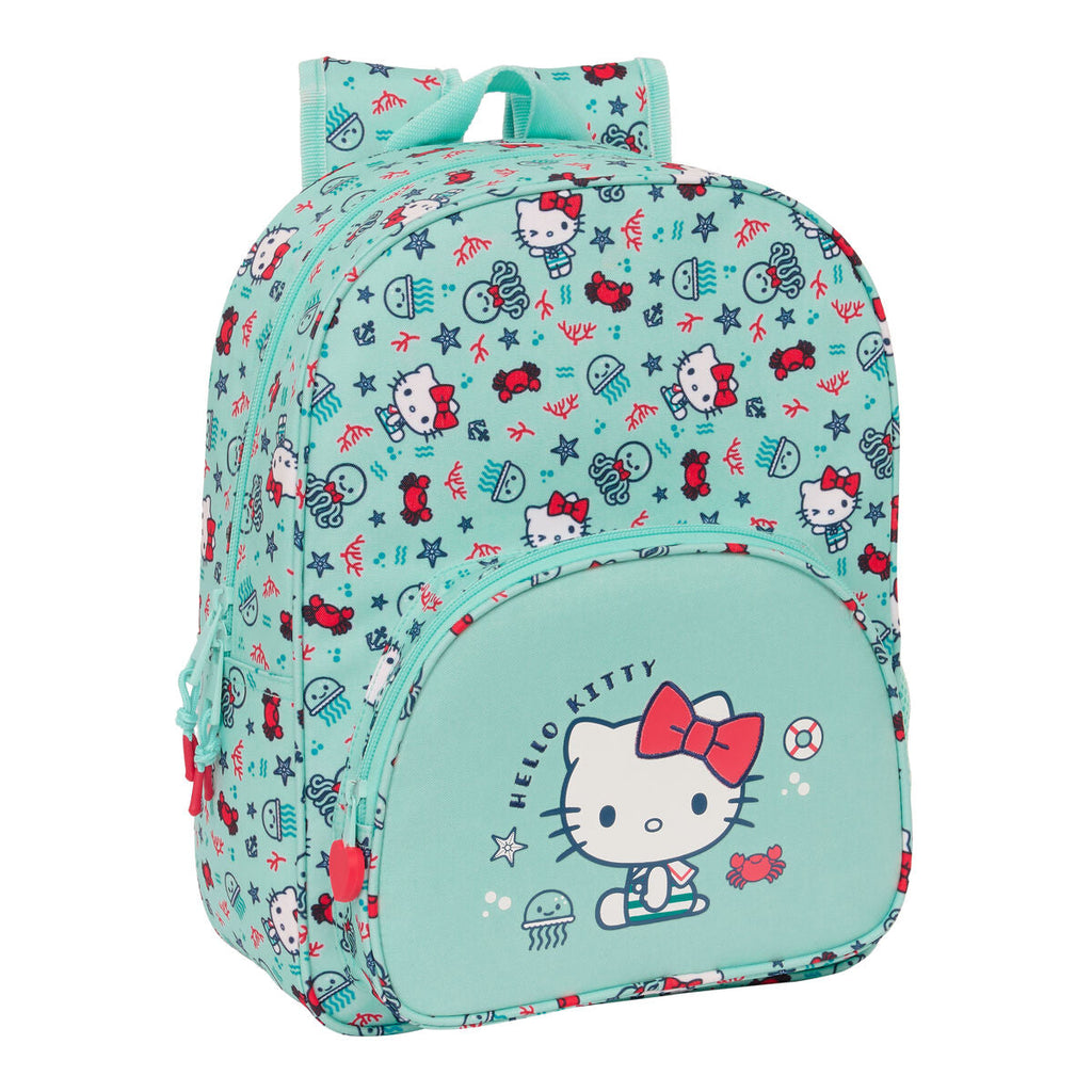 Schulrucksack Hello Kitty Sea lovers türkis 26 x 34 x 11 cm