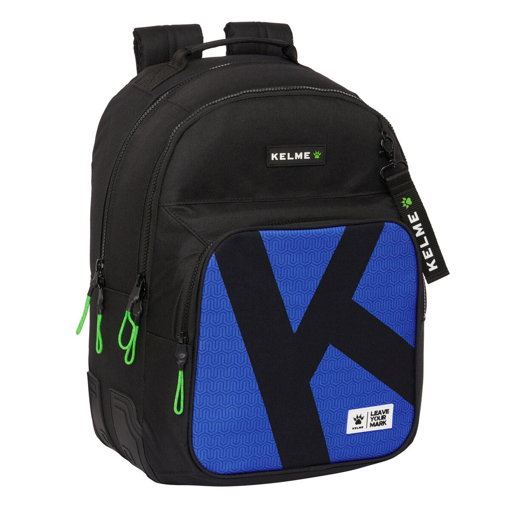 Schulrucksack Kelme Royal Blau Schwarz 32 x 42 x 15 cm