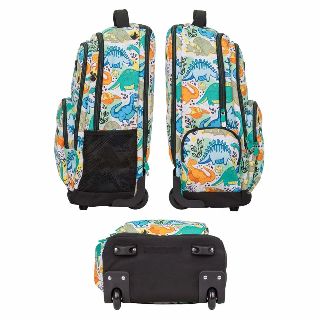 Schulrucksack Milan Dinosaurier 25 L grün