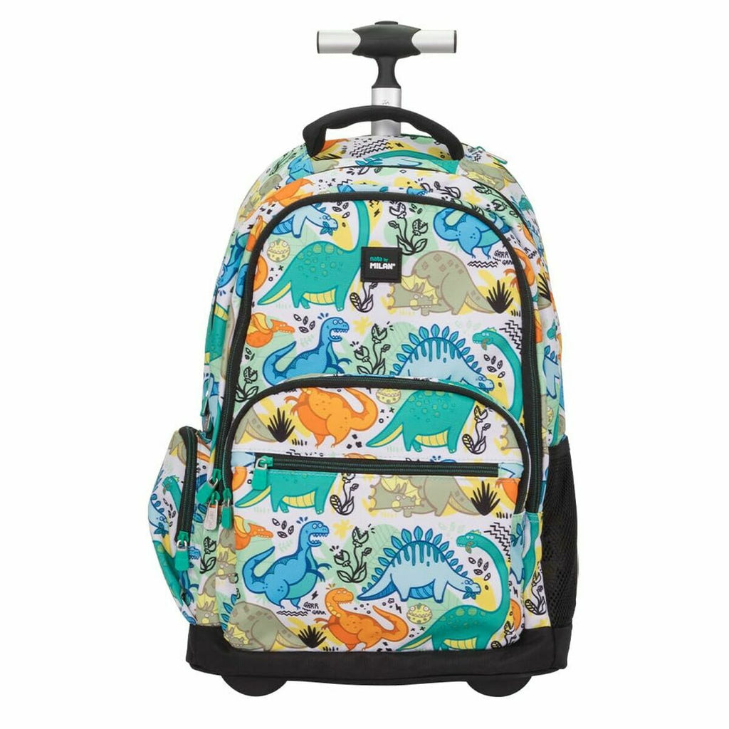 Schulrucksack Milan Dinosaurier 25 L grün