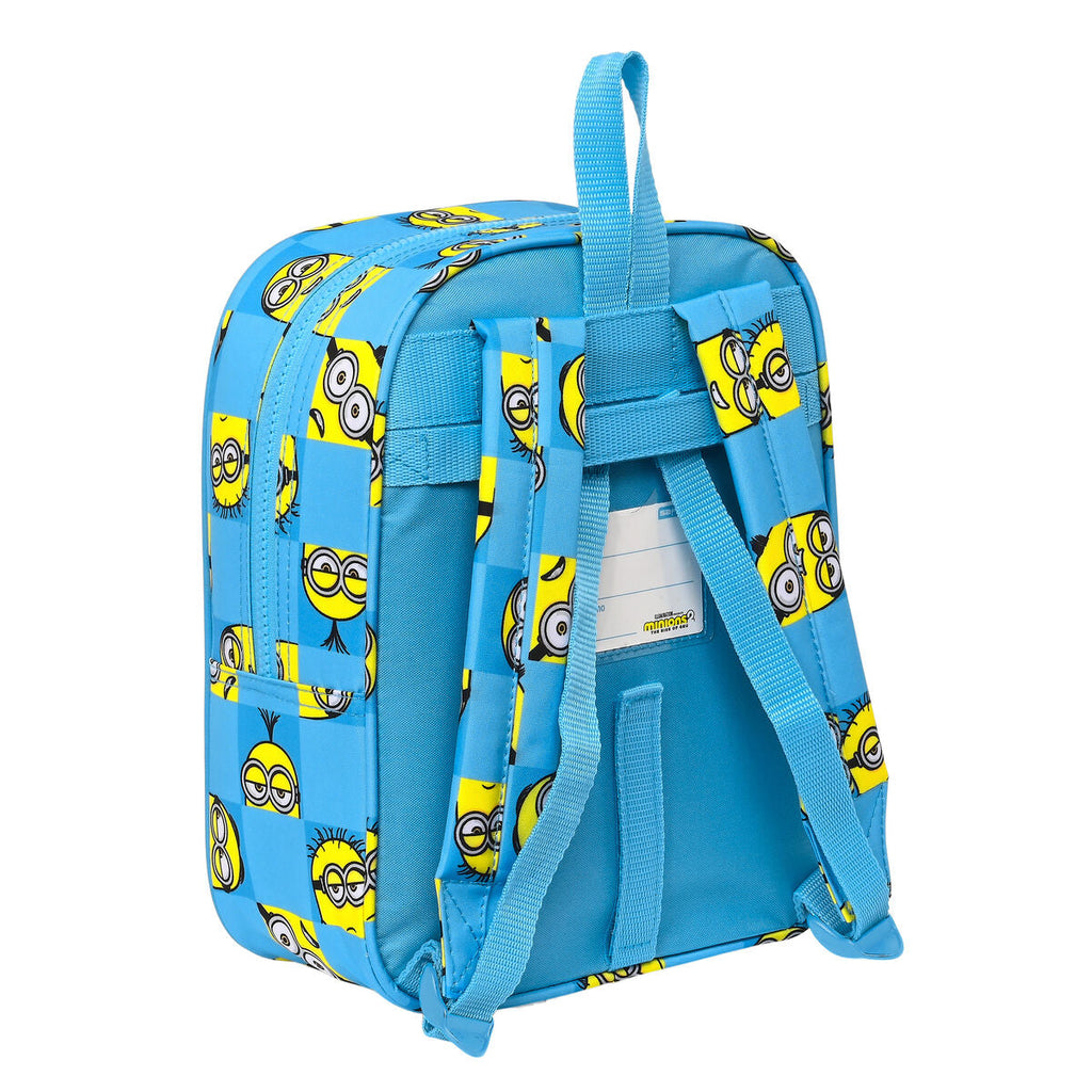 Schulrucksack Minions Minionstatic Blau (22 x 27 x 10 cm)