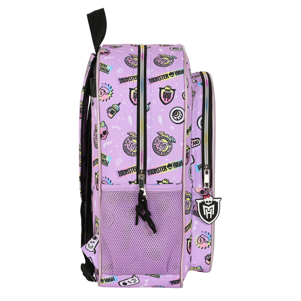 Schulrucksack Monster High Best boos Lila 33 x 42 x 14 cm