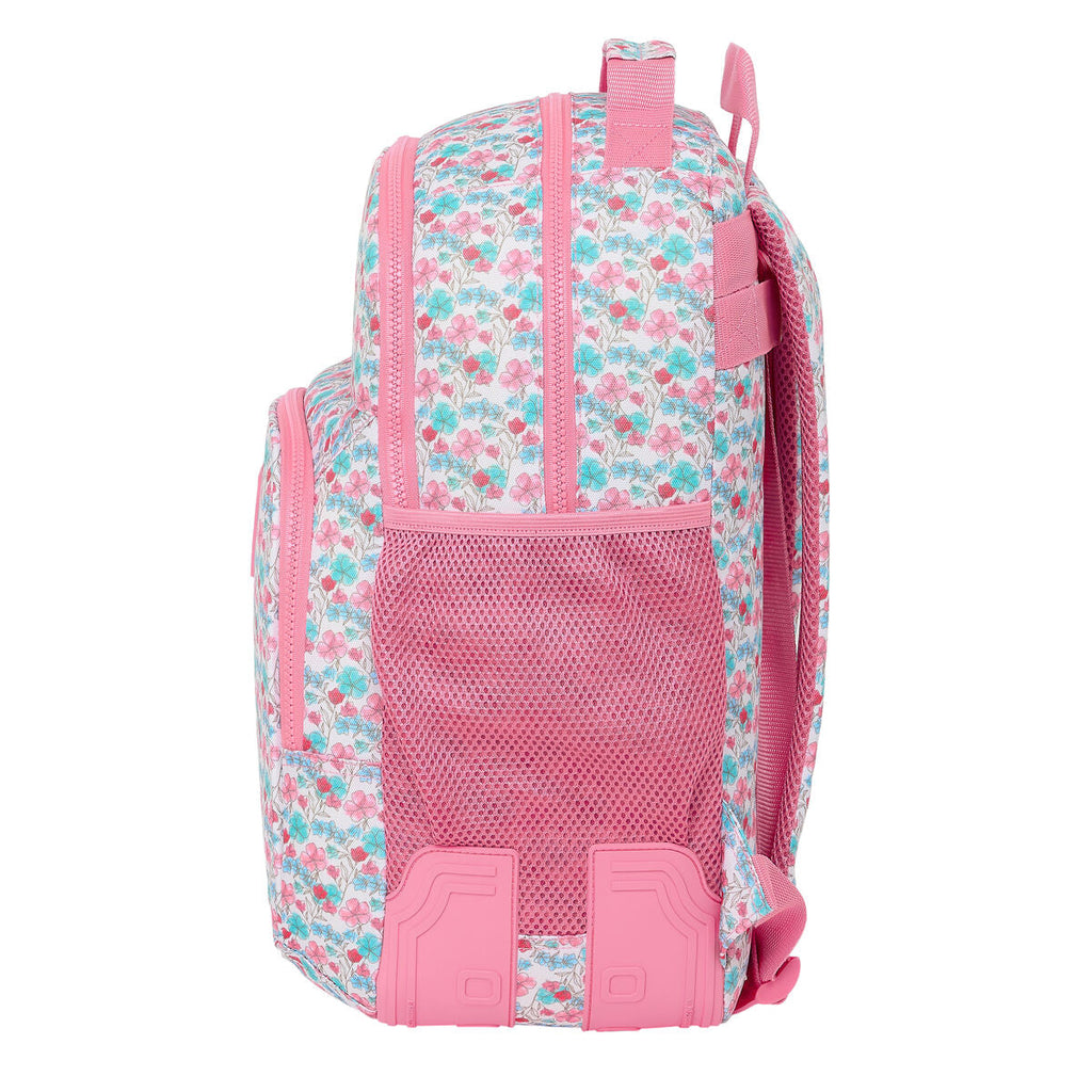 Schulrucksack Moos Flores Bunt 32 x 42 x 15 cm