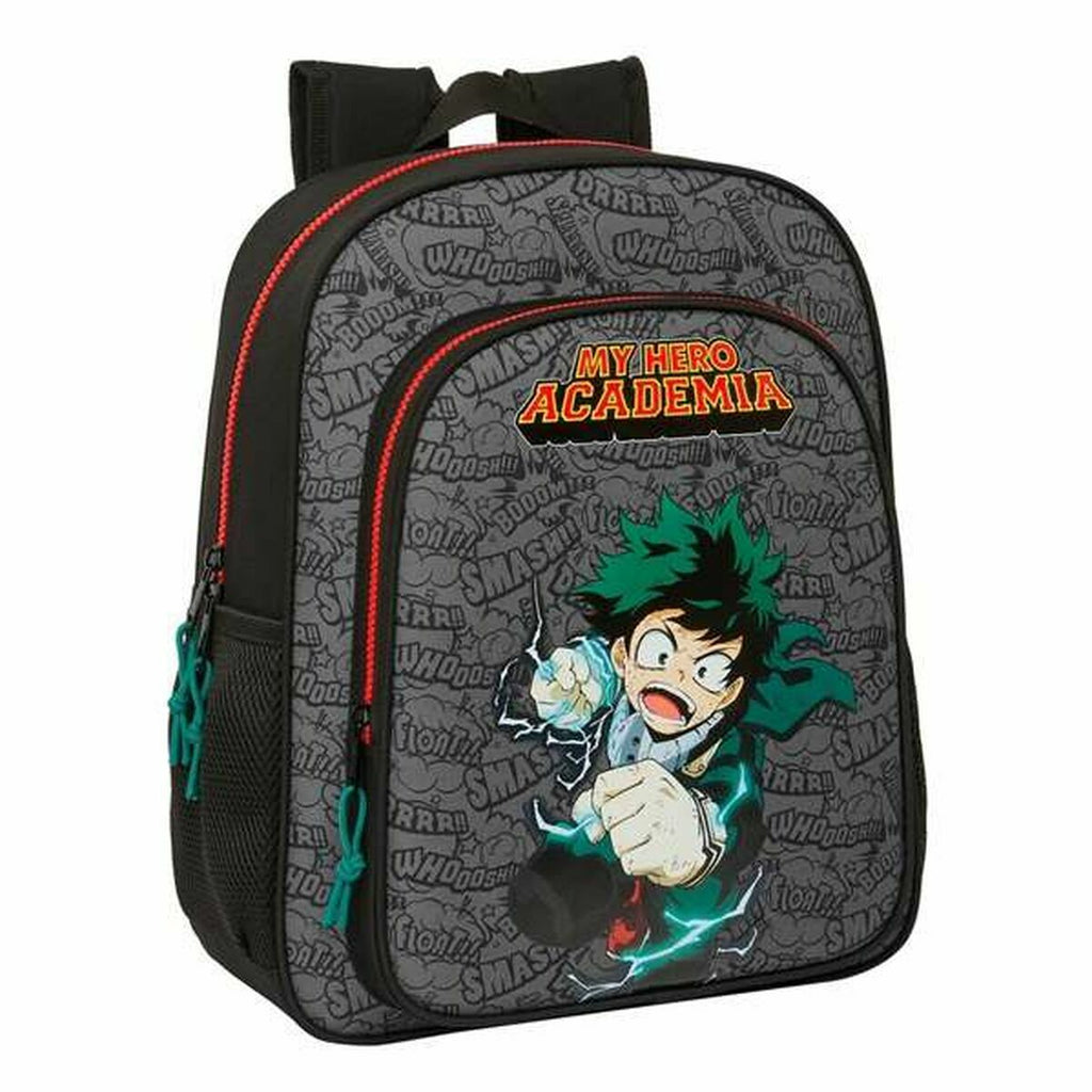 Schulrucksack My Hero Academia Schwarz 32 X 38 X 12 cm