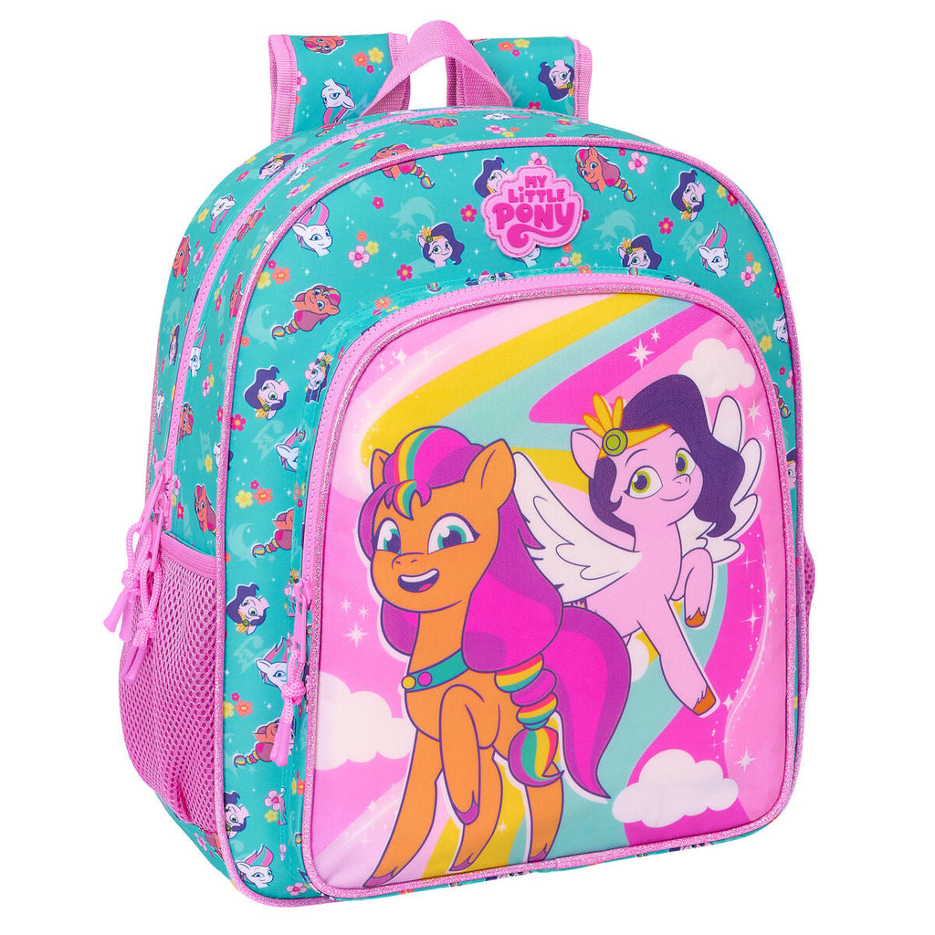 Schulrucksack My Little Pony Magic Rosa türkis 32 x 38 x 12 cm