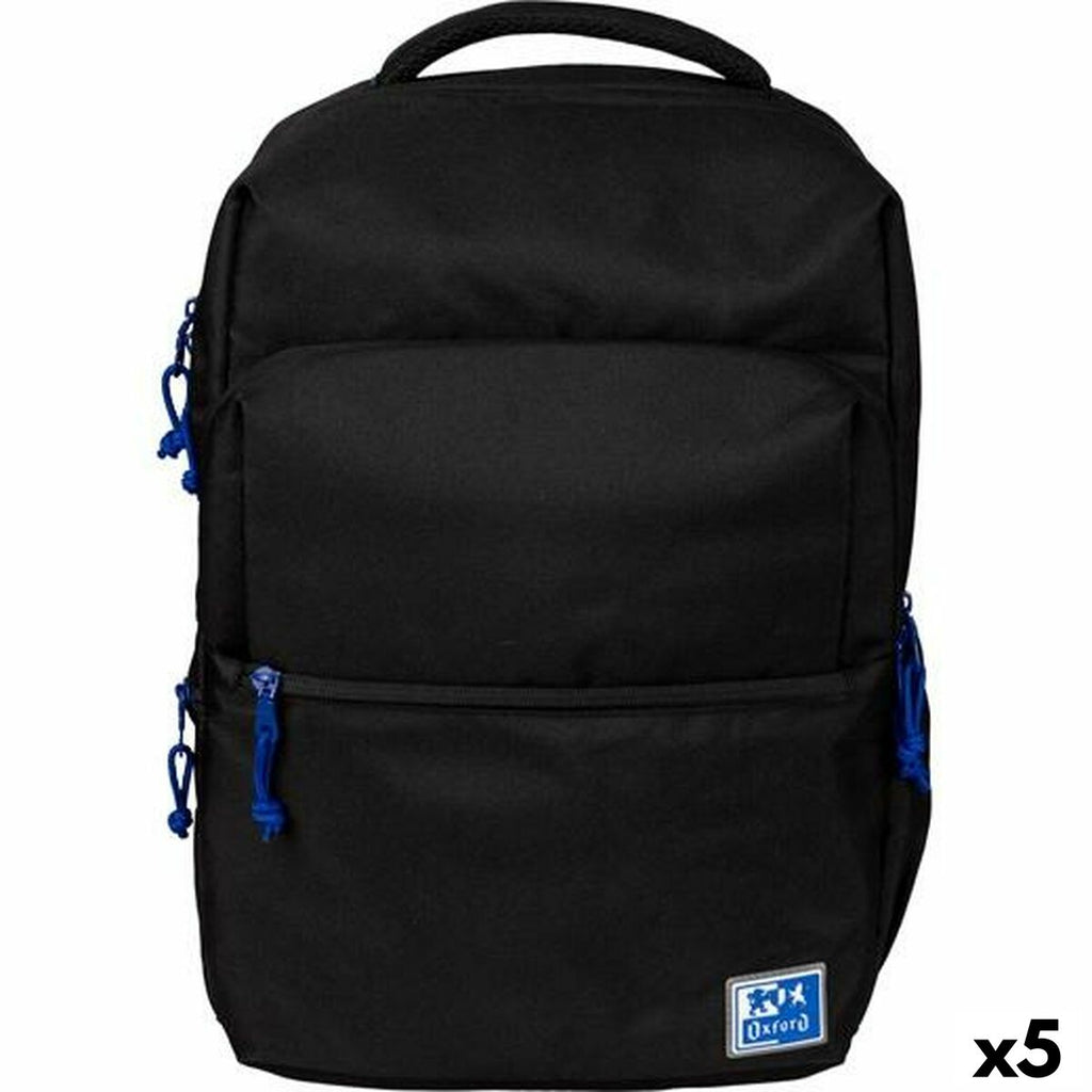 Schulrucksack Oxford B-Ready Oxfbag Schwarz 42 x 30 x 15 cm (5 Stück)