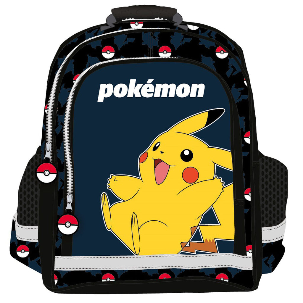 Schulrucksack Pokémon Pokeball Blau Schwarz