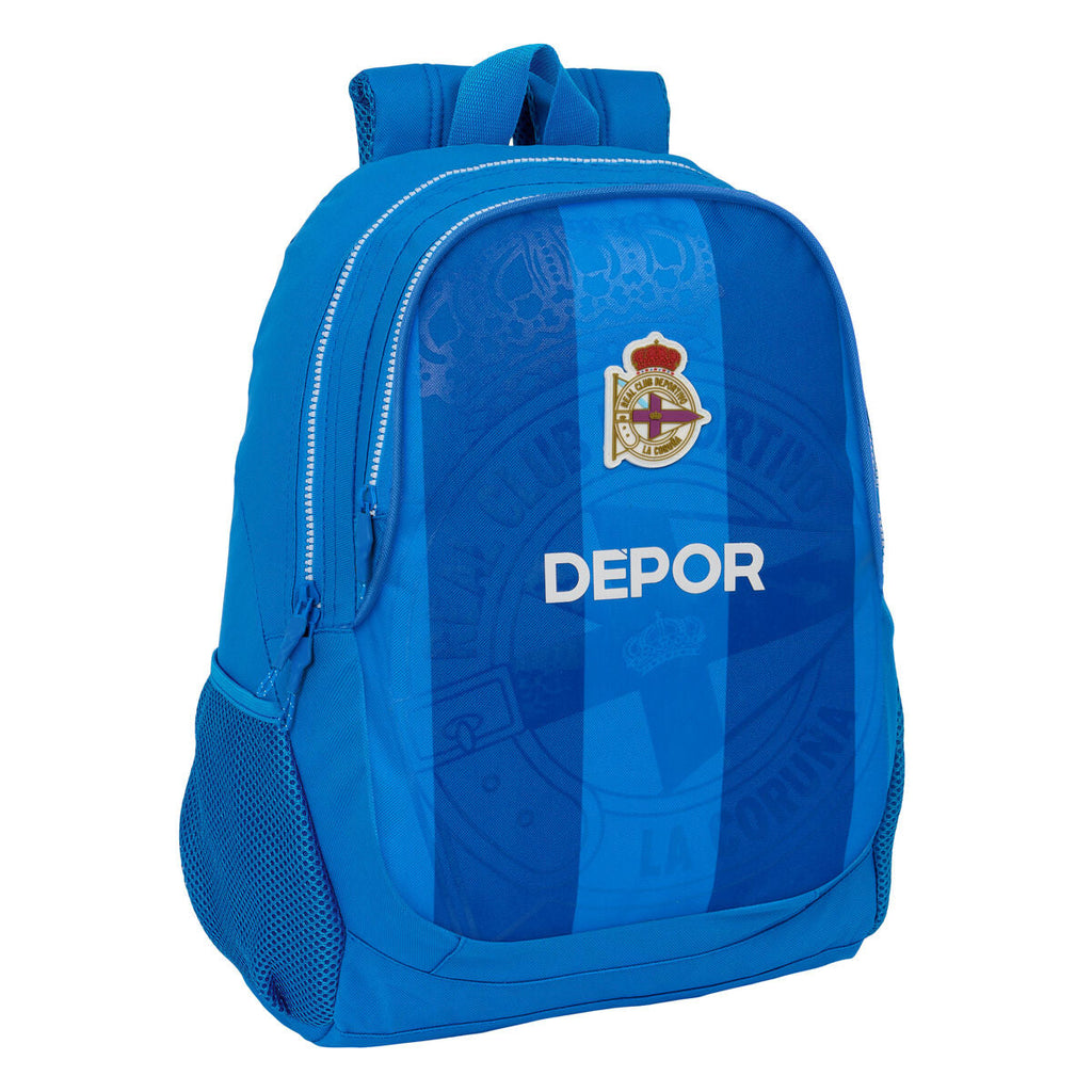 Schulrucksack R. C. Deportivo de La Coruña Blau 32 x 44 x 16 cm