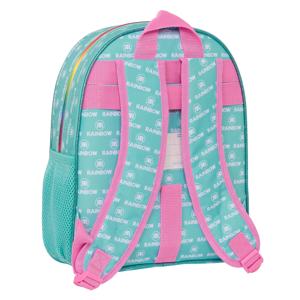 Schulrucksack Rainbow High Paradise türkis 28 x 34 x 10 cm