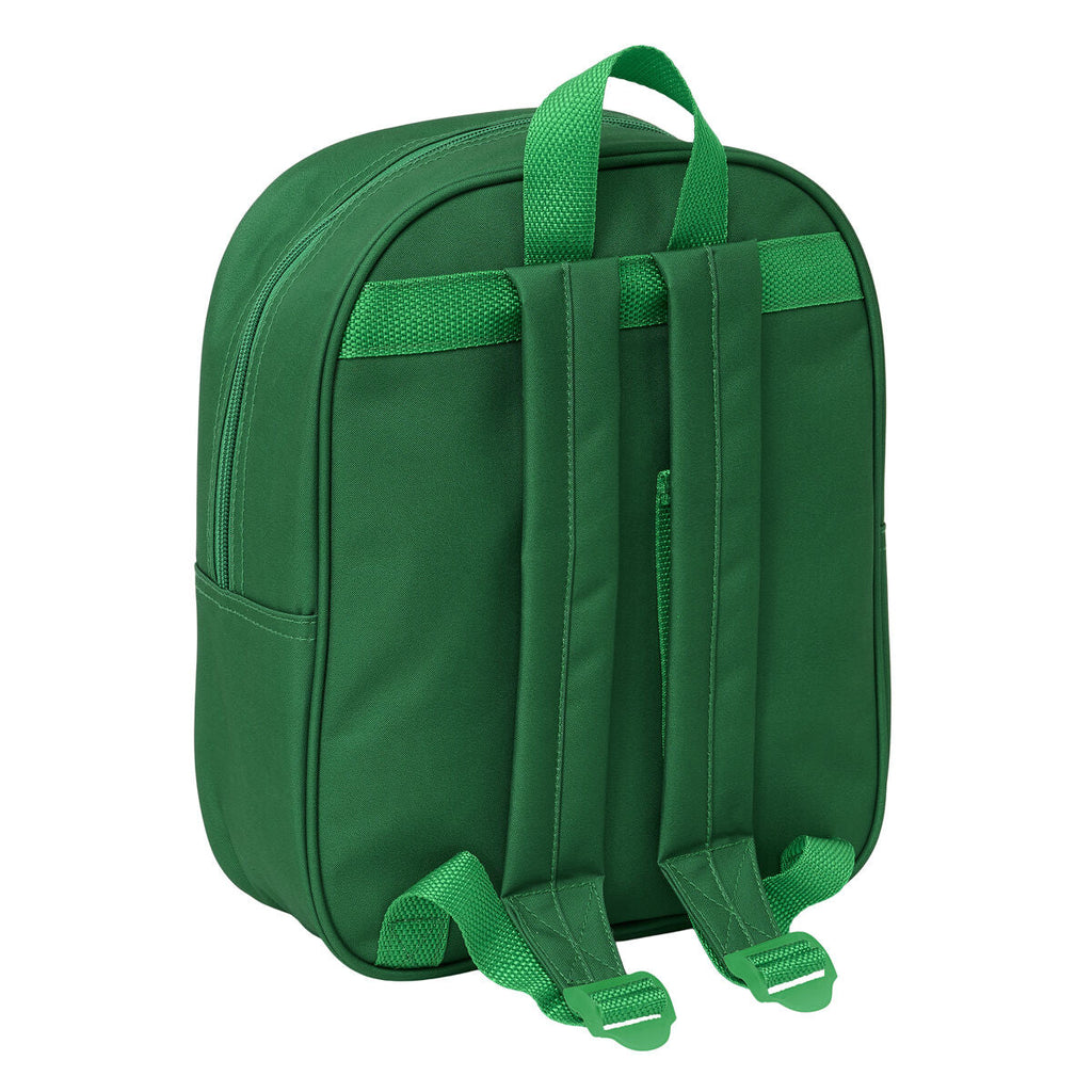 Schulrucksack Real Betis Balompié grün 22 x 27 x 10 cm 3D