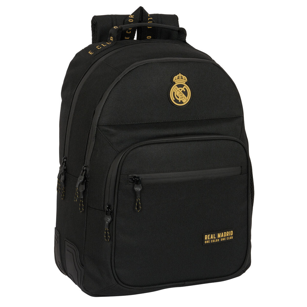 Schulrucksack Real Madrid C.F. Schwarz 32 x 42 x 15 cm