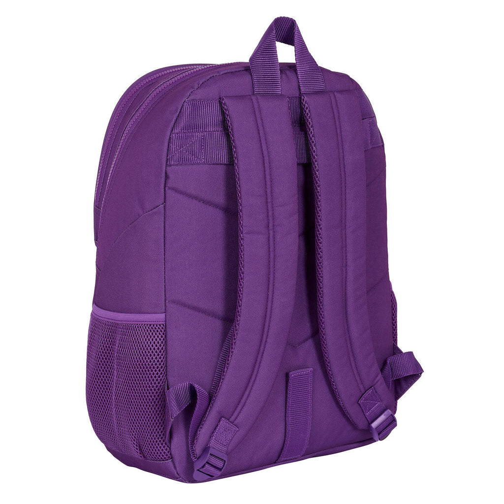 Schulrucksack Real Valladolid C.F. Lila 32 x 44 x 16 cm