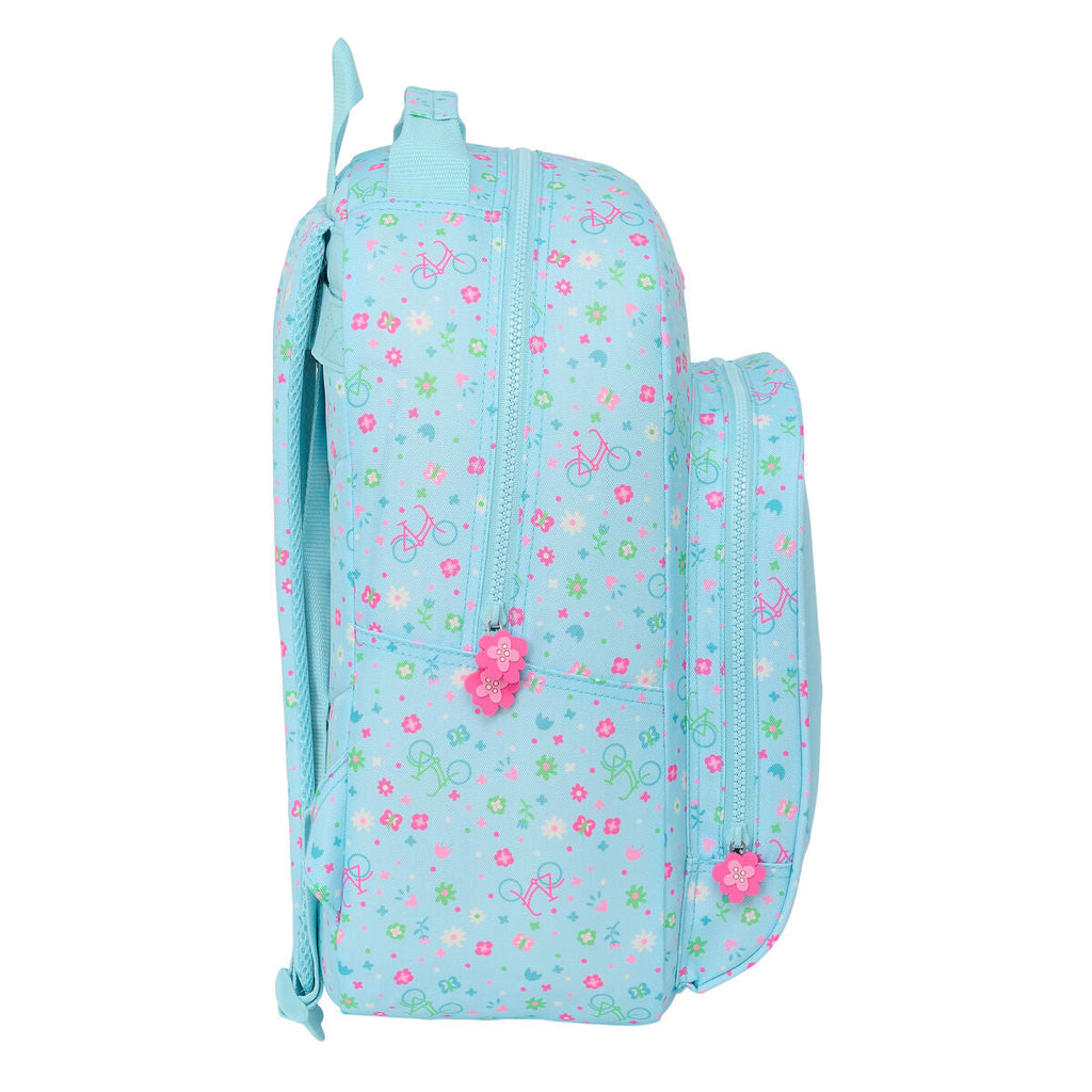 Schulrucksack Safta Bicicleta Blau 32 x 42 x 15 cm