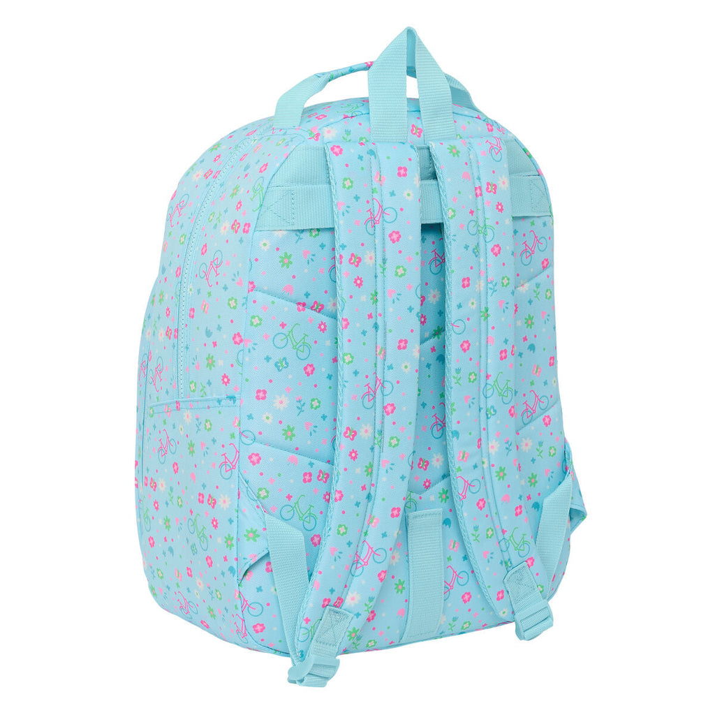 Schulrucksack Safta Bicicleta Blau 32 x 42 x 15 cm