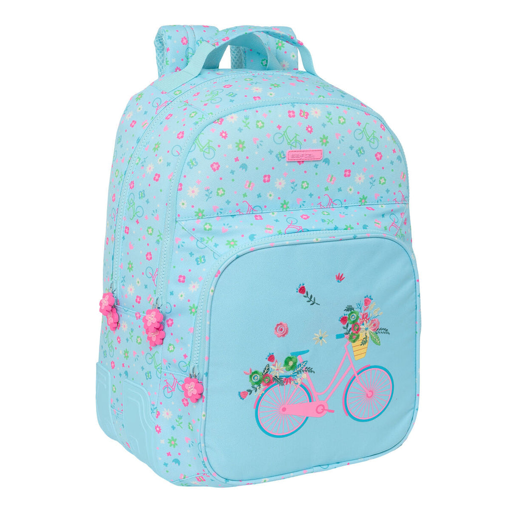 Schulrucksack Safta Bicicleta Blau 32 x 42 x 15 cm