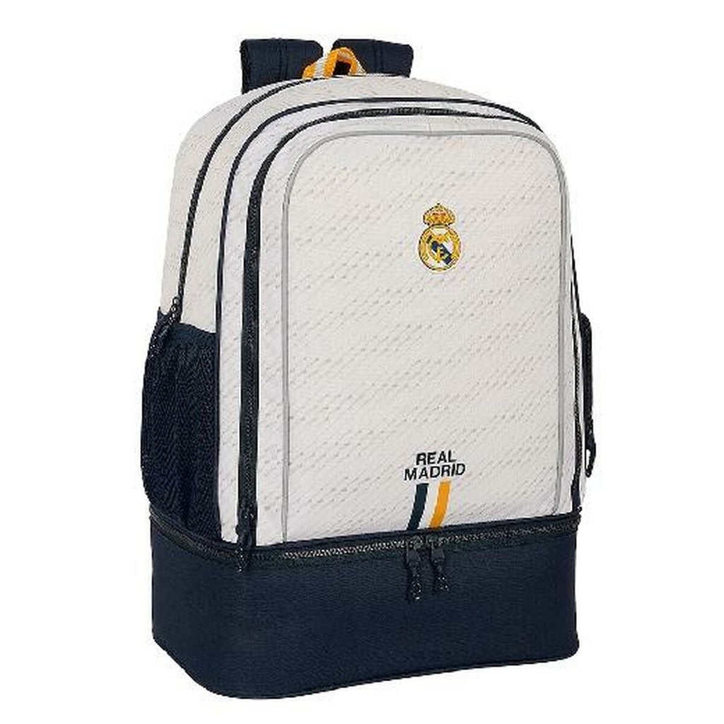 Schulrucksack Safta Real Madrid 23/24 35 x 50 x 24 cm Weiß