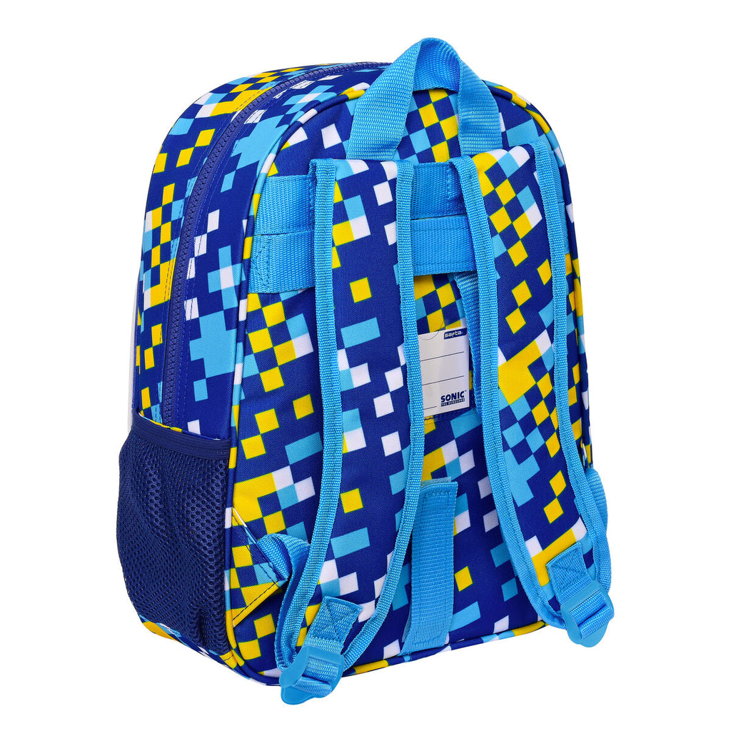 Schulrucksack Sonic Speed 26 x 34 x 11 cm Blau