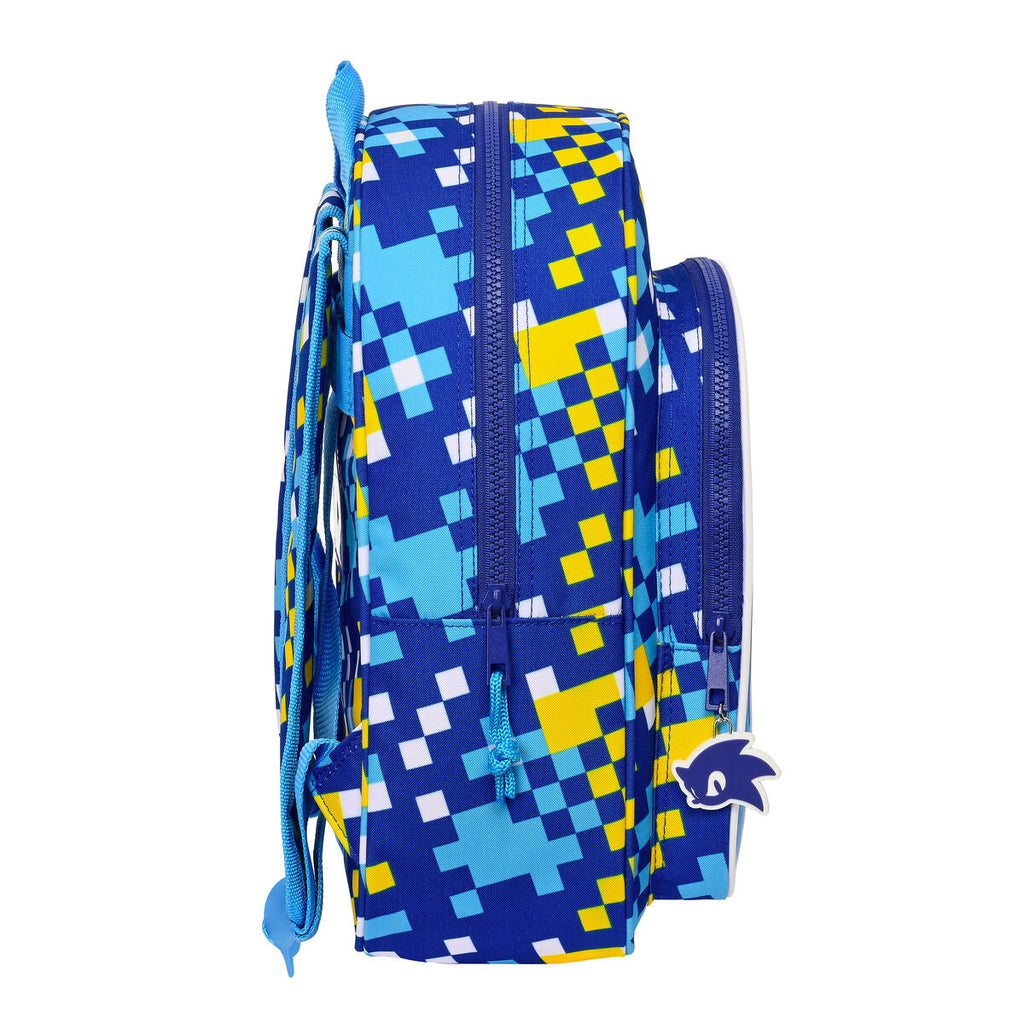 Schulrucksack Sonic Speed Blau 26 x 34 x 11 cm