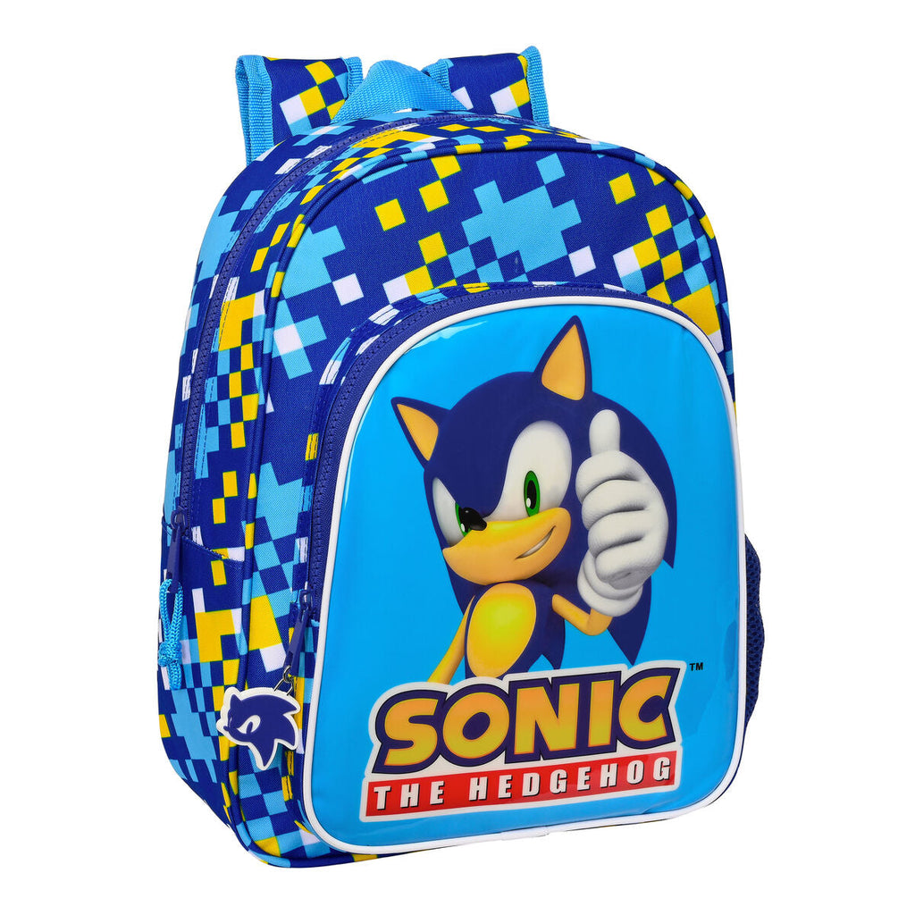 Schulrucksack Sonic Speed Blau 26 x 34 x 11 cm