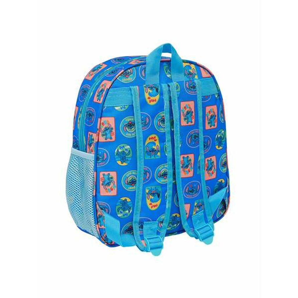 Schulrucksack Stitch Blau 27 x 33 x 10 cm 3D