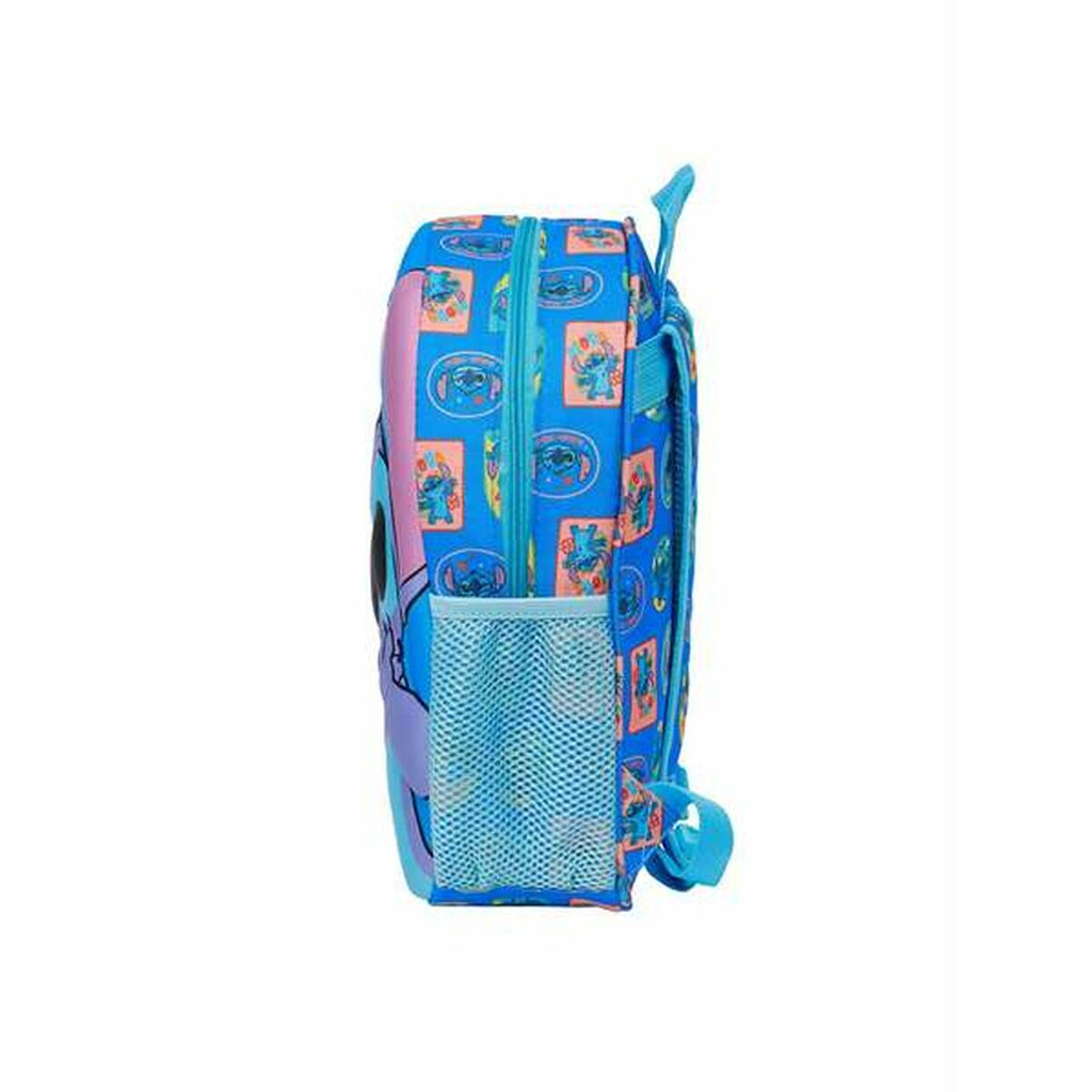 Schulrucksack Stitch Blau 27 x 33 x 10 cm 3D