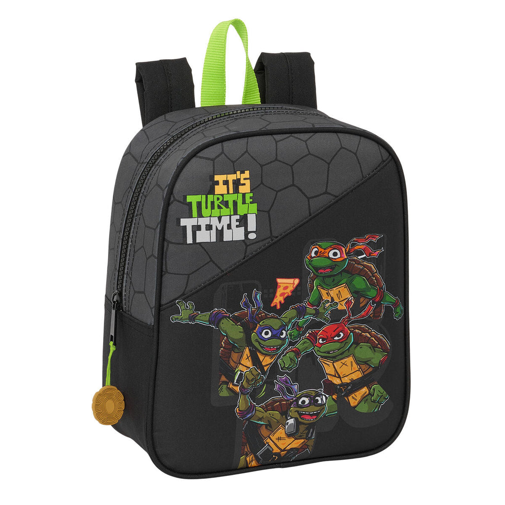 Schulrucksack Teenage Mutant Ninja Turtles Schwarz Grau 22 x 27 x 10 cm