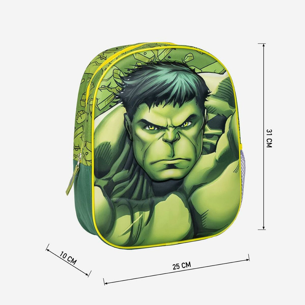 Schulrucksack The Avengers grün 25 x 31 x 10 cm